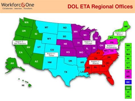 dol eta regional offices.